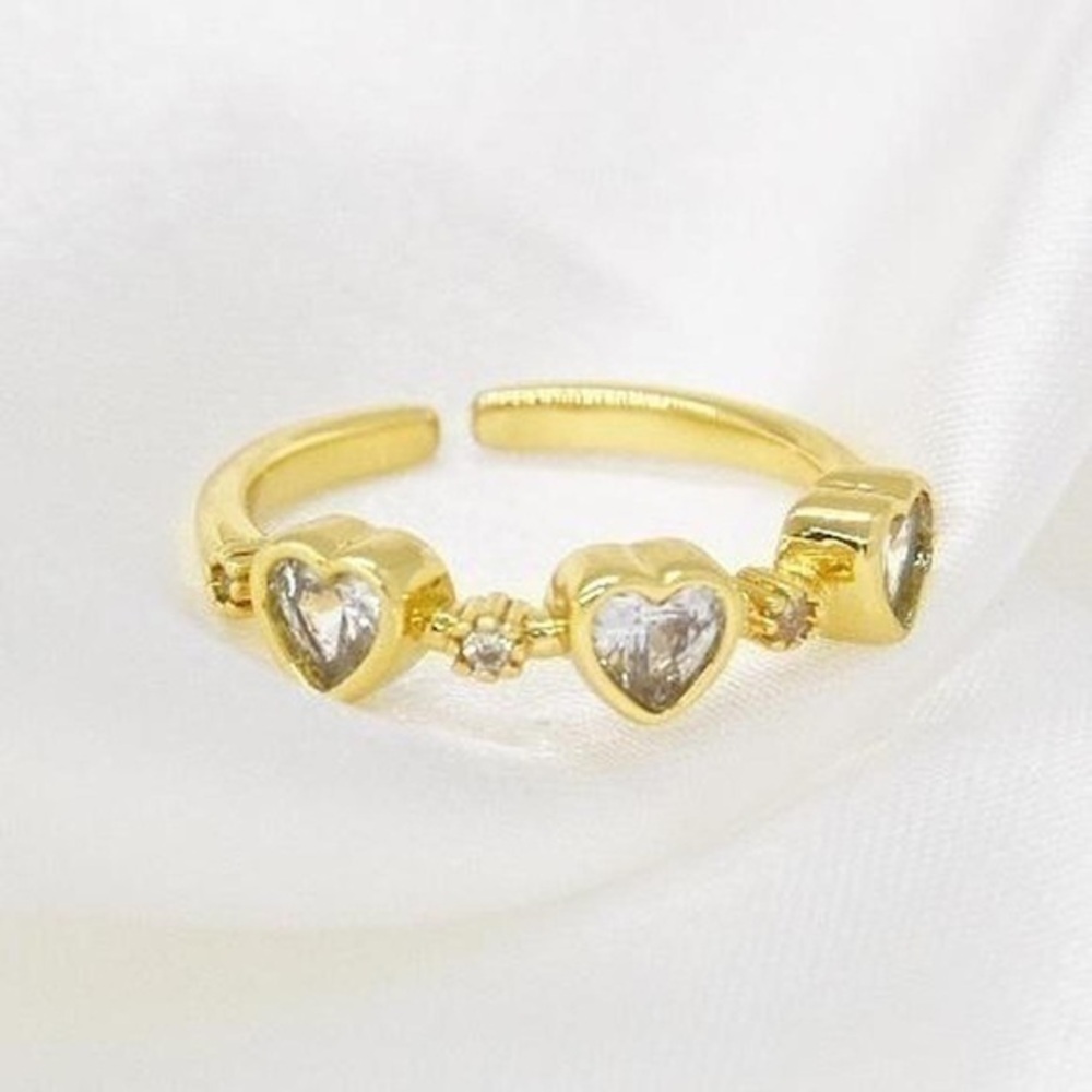 CZ Heart Ring